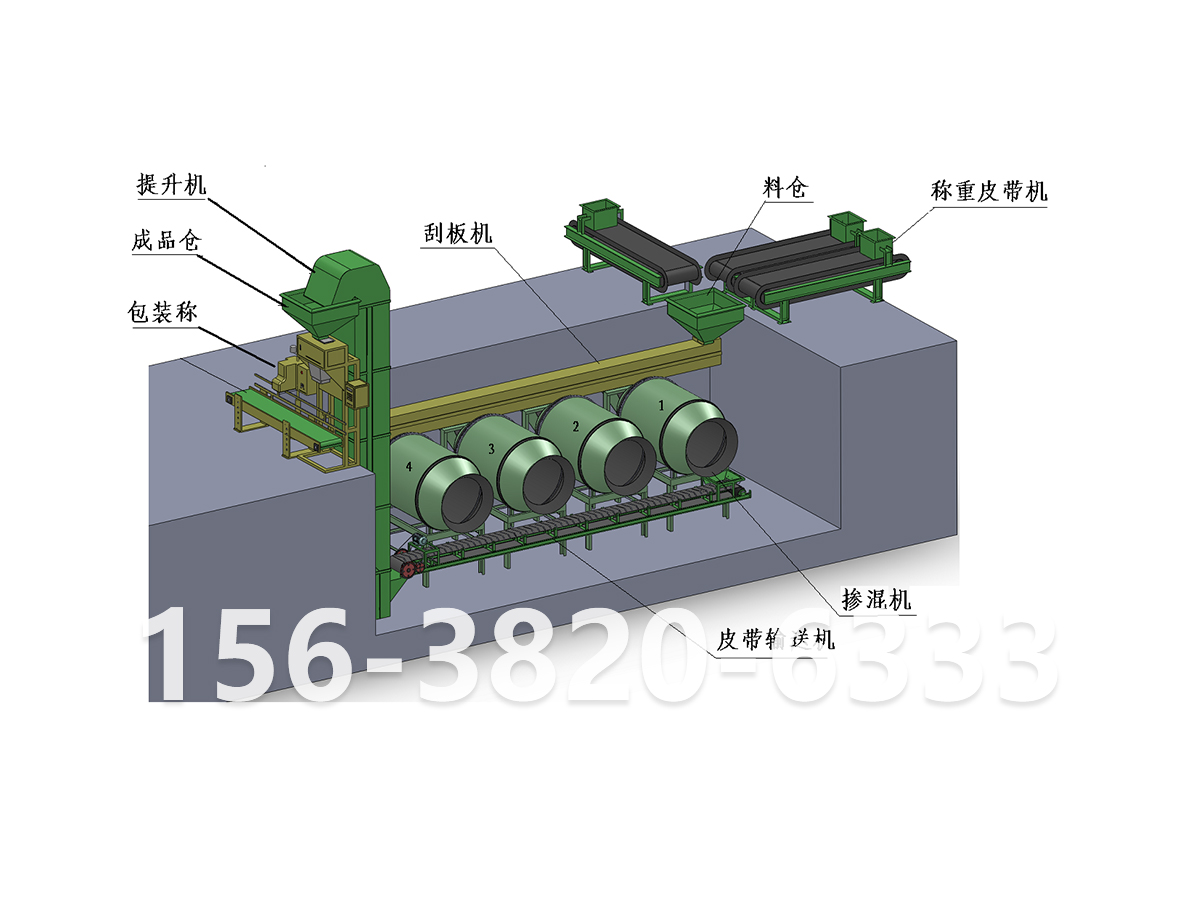 復(fù)混肥全自動生產(chǎn)線(地下式)